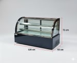 Electric Cold Showcase Black Curved Model 120cm - Big — view 2
