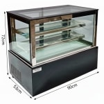 Electric Cold Showcase Black Straight Model 90cm - Small — view 2