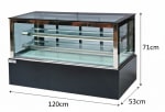 Electric Cold Showcase Black Straight Model 120cm - Big — view 2