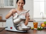 Electric Aluminium Body Four Blade Ice Crusher - Silver — view 3