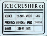 Electric Aluminium Body Four Blade Ice Crusher - Silver — view 7