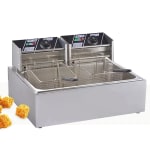 Electric Deep Fryer 16L Double Head - Horizontal Compartment — view 3