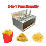 Gas 2 In 1 Deep Fryer + Noodle Boiler (8L + 8L) — view 3