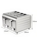 Electric Commercial 4 Slice Eco Pop-Up Toaster — view 2