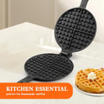 Spares for Gas Round Rotating Waffle Maker with Long Wooden Handle - Up + Down Plate — view 3