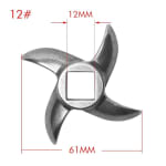 Spares for Electric Full SS Meat Mincer No.12 - Blade — view 2