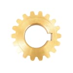Spares for Electric Full SS Meat Mincer No.12 - Brass Heavy Worm Gear — view 2