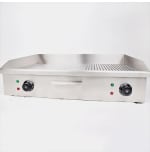 Electric Griddle Tawa Plate Big - Half Plain & Half Grooved (Heating Area: 71x41cm) — view 6