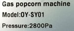 Gas Manual Popcorn Machine with Rotating Container Pot - SS Body — view 7