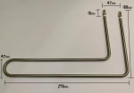 Spares for Electric Popcorn Machine - L Shaped + Round Coil Shaped Heating Element — view 3