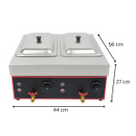 Electric Pasta/Noodle Boiler 4 Compartments with Taps - Premium — view 2