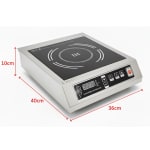 Veratti Full SS Premium Induction - K1 | 3500W | Square | Flat Base | Switch Model — view 3