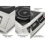 Veratti Full SS Premium Induction - K1 | 3500W | Square | Flat Base | Switch Model — view 4