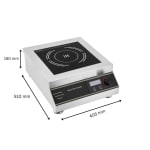 Veratti Full SS Premium Induction - K8 | 5000W | Square | Flat Base | Touchscreen + Switch Model — view 2