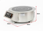 Veratti Full SS Premium Induction- 328(C06) | 3500W | Round | Flat Base | Touchscreen + Knob Model — view 2