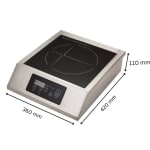 Veratti Full SS Premium Induction - CM1Y | 3500W | Square | Flat Base | Touchscreen Model — view 2