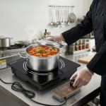 Veratti Full Black Body Induction - 300(C06) | 2500W | Square | Flat Base | Removable Adapter & Touchscreen + Knob Model — view 6