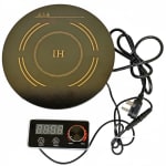 Veratti Full Black Body Induction - 288(C06) | 2500W | Round | Flat Base | Removable Adapter & Touchscreen + Knob Model — view 7
