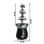 Electric Fibre Black Body Chocolate Fountain 3 Layers 56cm — view 2