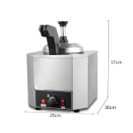 Electric SS Choco/Cheese Warmer with Pump Dispenser - Super Heavy — view 2