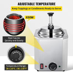 Electric SS Choco/Cheese Warmer with Pump Dispenser - Super Heavy — view 6