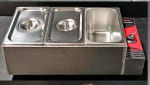 Electric Bain Marie without Glass - 3 Compartments (3 GN Pans of 1/3 150mm ~ 5.5L/Pan) — view 11