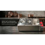 Electric Bain Marie without Glass - 3 Compartments (3 GN Pans of 1/3 150mm ~ 5.5L/Pan) — view 6