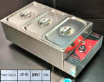 Electric Bain Marie without Glass - 3 Compartments (3 GN Pans of 1/3 150mm ~ 5.5L/Pan) — view 9
