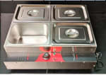 Electric Bain Marie without Glass - 4 Compartments (4 GN Pans of 1/2 150mm ~ 8.5L/Pan) — view 9