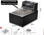 Electric Deep Fryer 8L - Black Body — view 6