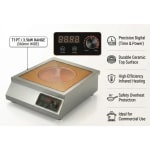 Veratti Electric Infrared Induction - T1PT | 3500W | Square | Ceramic Top | Flat Base | Touchscreen + Knob Model — view 5