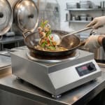 Veratti Electric Infrared Induction - T3OT | 5000W | Square | Ceramic Top | Wok Base | Touchscreen + Knob Model — view 5