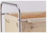 SS Rectangle Laundry Trolley with Linen Bag — view 6