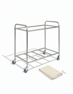 SS Rectangle Laundry Trolley with Linen Bag — view 8