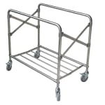 SS Collapsible & Foldable Rectangle Laundry Trolley with Linen Bag — view 7