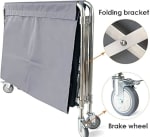 SS Collapsible & Foldable Rectangle Laundry Trolley with Linen Bag — view 8
