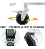SS Rectangle 2 Layer Service Trolley — view 4