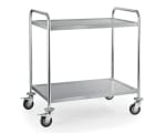 SS Rectangle 2 Layer Service Trolley — view 5