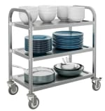 SS Rectangle 3 Layer Service Trolley — view 3