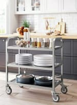 SS Rectangle 3 Layer Service Trolley — view 7