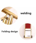 Golden L-Shaped Luggage Trolley with Heavy 14cm Diameter Wheels — view 4