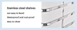 SS Baking Tray Trolley with 15 Slots & Lockable Wheels — view 4