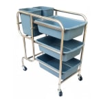 Spares for SS 3 Layer Service Trolley with 3 Trays & 2 Bins - Dustbin — view 3