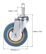 Spares for Laundry Trolley - Wheel without Brake — view 2