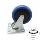Spares for Fiber Blue Cart Luggage Trolley - 360° Rotating Wheel — view 2