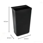 Spares for ABS Plastic Black 3 Layer Service Trolley - Black Plastic Lockable Bin Big — view 2