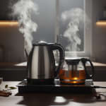 Electric Dual Heating Minimax Hot Plate with Cordless Kettle 2L & Coffee Maker with Filtration — view 4
