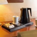 Electric ABS Tray with Straw, Sachet Holder & Inbuilt Socket for Kettle Heating — view 3