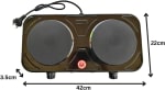 Electric Double Decanter Warmer - 160W Burnomatic Hot Plate with Dual Heating Zones — view 2