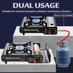 Portable Gas Stove Dual Function with Carry Case - Works in Can & Tank Cylinders — view 7